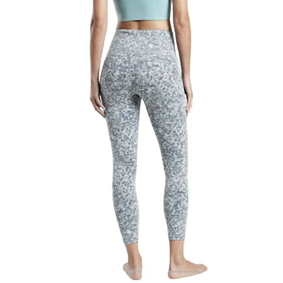 Athlete Mid Rise Elation Textured Tight Meadow Snowfall Blue Leggings Size Small - Picture 2 of 8